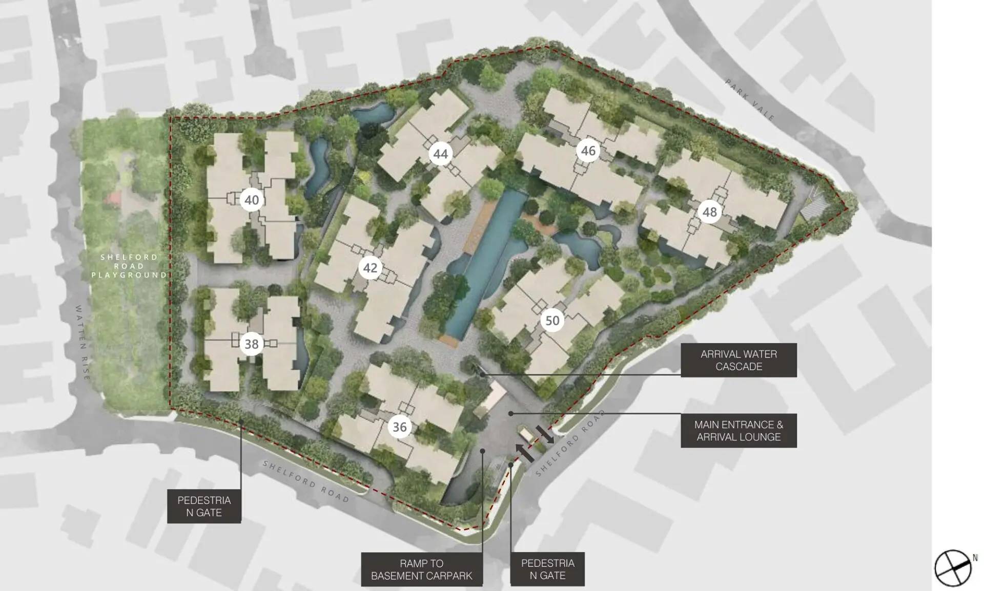 Watten House siteplan